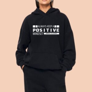 POSITIVE Printed Hoodie For Women