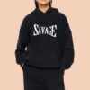 SAVAGE Printed Hoodie For Women