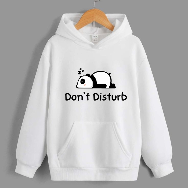 DO NOT DISTURB-PANDA Printed Hoodie For Women