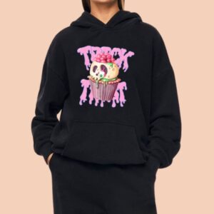 TRICK TRUST Printed Hoodie For Women