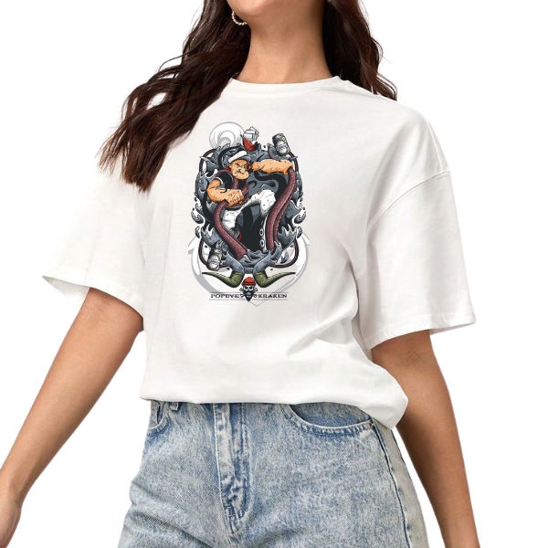4-1-1.jpg Popeye Printed T-Shirt for Women