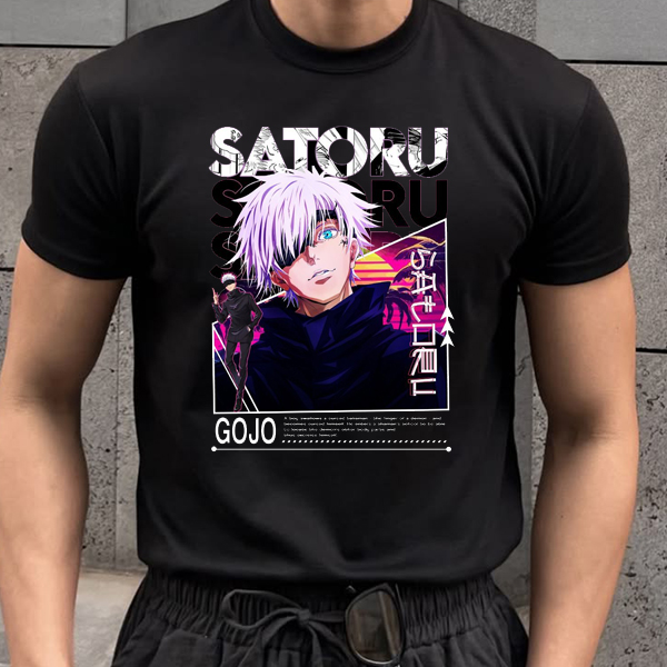 Satoru-front.jpg SATORU GOJO Printed T-Shirt
