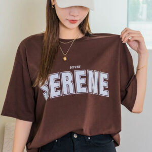 Serene Printed T-Shirt for Women – Embrace Tranquility with Style