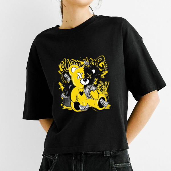 dvsdv.jpg Bear Printed T-Shirt for Women – Embrace Your Wild Side