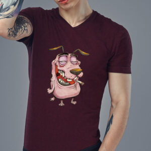 Burgundy Printed Shirt