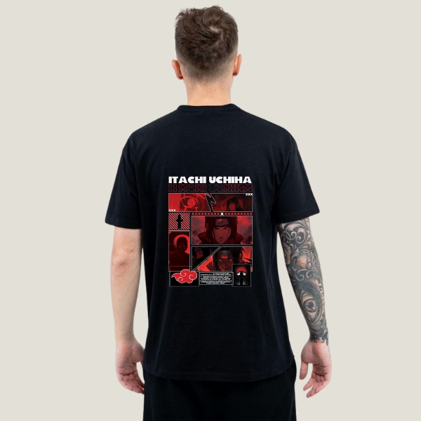 3 Itachi Uchiha Printed T-Shirt – Unleash the Sharingan